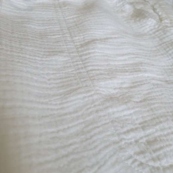 Cynthia Rowley Lightweight 100% Cotton Cropped Pants 2X White NWOT - Picture 3 of 13